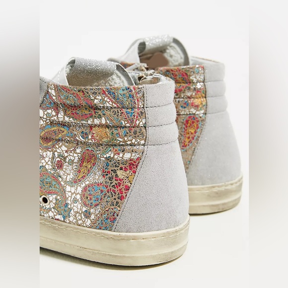 P448 skate w paisley high top shoe sz 41 (10) - Picture 3 of 11